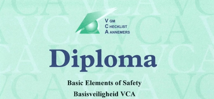 Officieel VCA certificaat